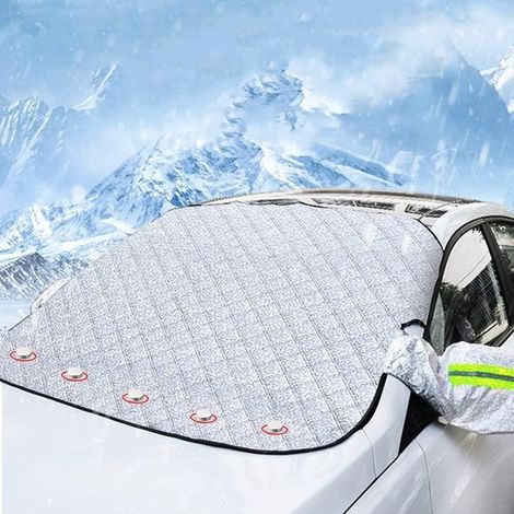 Funda para parabrisas de coche, protección invernal para el parabrisas, protege el parabrisas contra las heladas, magnética - Talla L (1/2)