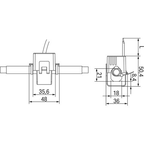 WAGO Kabelumbau-Stromwandler 150A/1A 0,2VA Kl.3 855-3001/150-003