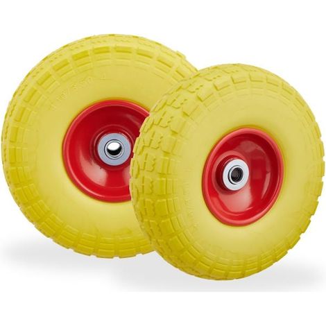 Set of 2 pu wheelbarrow tyres (1/5)