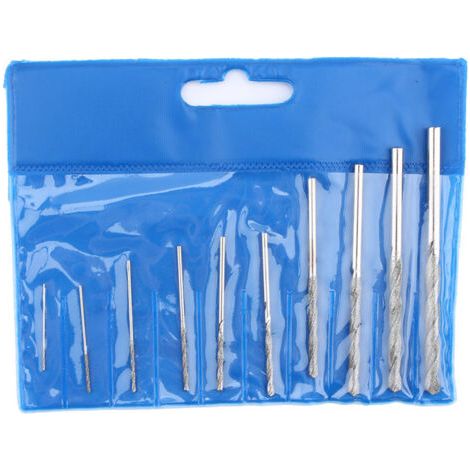 Juego de 10 brocas de diamante para vidrio, azulejos y piedra, de 0,8 a 4,0 mm. (1/5)