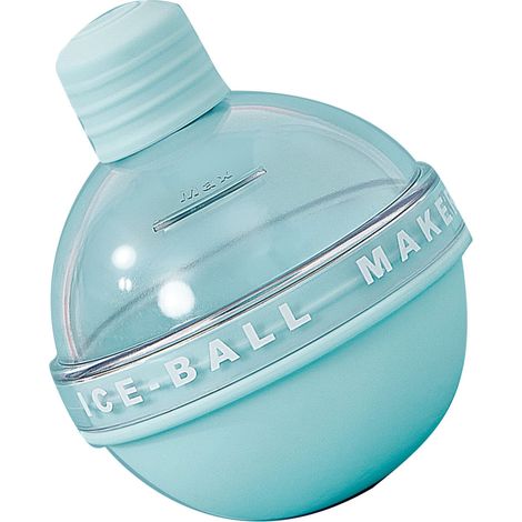Runde Silikon-Eiswürfelform, Whisky-Design, Amazon-Bestseller, große kugelförmige Eiswürfelform, kleine glühbirnenförmige Eiswürfelform – Blau (1/5)
