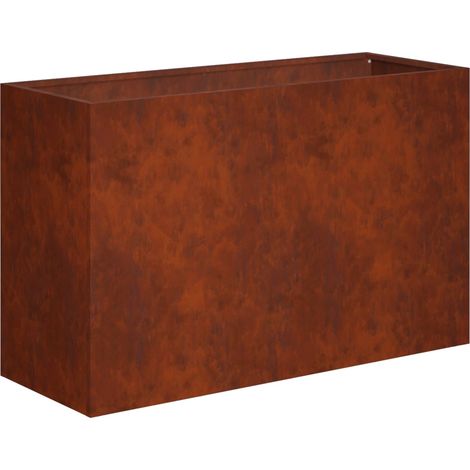 Maison Exclusive - Cache-pot de jardin Rouillé 80 x 30 x 50 cm Acier patiné (1/5)