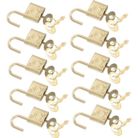 de 10 petits cadenas en alliage de zinc résistant à la