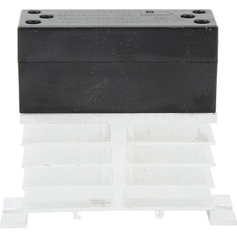 10-A-Halbleiterrelais mit Kühlkörper, SSR-Relaismodul, 3–32 V DC Eingang, 24–480 V AC Ausgang