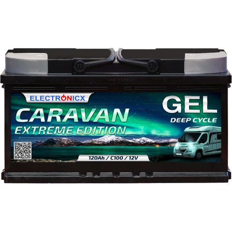 Electronicx Caravan EXTREME Edition Gel Batterie 120 AH 12V Wohnmobil Boot Versorgung (1/5)