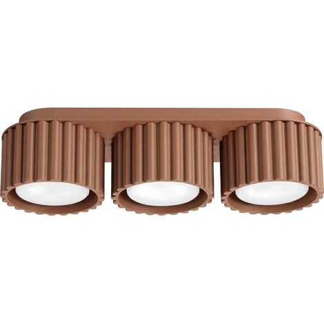 Deckenleuchten AURA mocca 3xGx53 32.5cm Aluminium Sollux (1/5)
