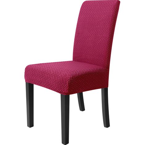 Erweiterbare Fleece-T-Backenhülle mit Jacquard-Muster – Elegante Bordeaux-Farbe – Für Kopfstützen von 45 bis 55 cm geeignet – Ideal für Sofa, Wohnzimmer oder Wohnbereich