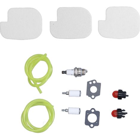 Kit de remplacement 530057925 pour tronçonneuse à essence Poulan : filtre à air, bougie d'allumage, durite d'essence et poire d'amorçage (1/5)