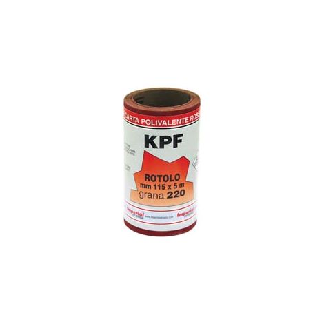 CARTA RESINATA AL CORINDONE CON SUPPORTO LATTICE KPF IN MINIROLL- - grana 240 - 3 pezzi IMPERIAL