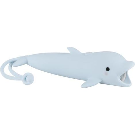Lampe de poche rechargeable Les dauphins LED, Lampe de poche en silicone en forme d'animal mignon, Confortable Touch Long Press pour régler la luminosité éclairage extérieur Lumière créative (1/4)