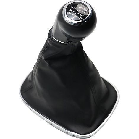 6-Gang-Schaltknauf 009140093 für Opel Corsa D 2006–2014, Corsa E 2014–2019, 19276456, Schwarz (1/5)