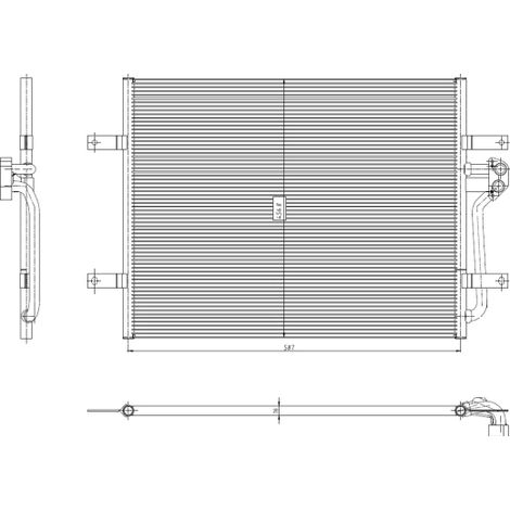Condenseur, climatisation NRF 350444 MAN 5QE816411A 5QE816411K