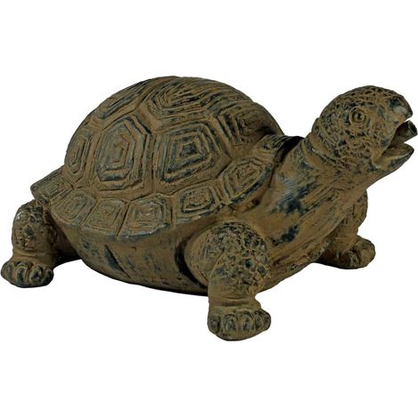 Ubbink – Sujet cracheur tortue 21 x 29 x 14 cm – Matériau polyrésine anthracite/bronze – Débit d'eau 300-1000 l/h – Raccord tuyau 12-13 mm (1/5)