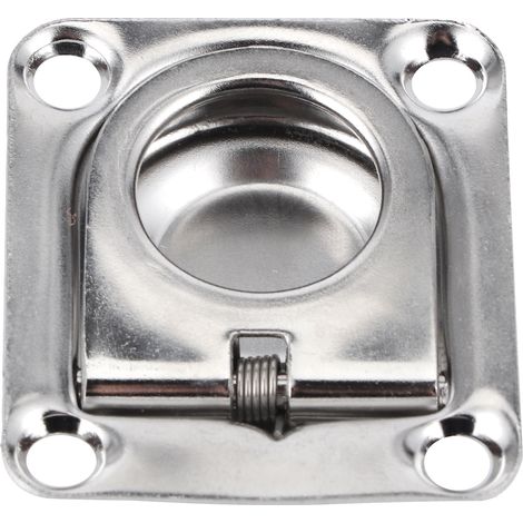 Poignée Anneau de Tirage pour Trappe de Bateau Acier Inoxydable 304 Haute Dureté pour Yacht 44x38mm/1.7x1.5in (1/5)