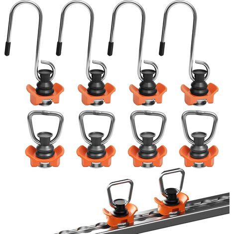 Anneaux de raccord pour Rail d'avion/Crochet Aéro pour Rail avec raccord aérien avec capacité de Charge de Anneaux de raccord 900 daN (900kg) Crochet 50 daN (50kg) (1/5)