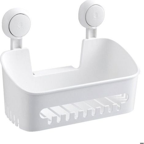 Étagère de douche à ventouse Étagère de salle de bain Panier de douche sans perçage Charge maximale 10 kg