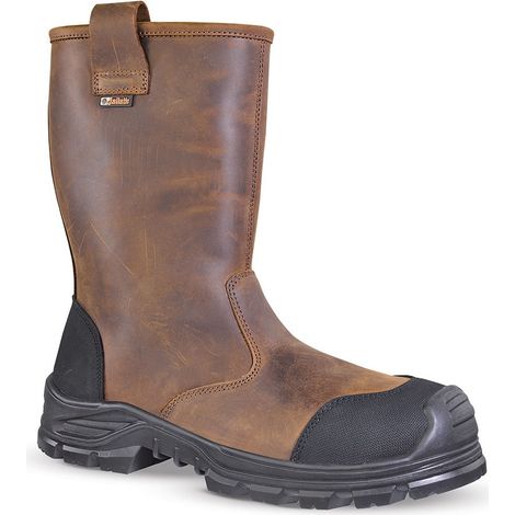 Jallatte – Bottes de sécurité S3 CI SRC pointure 38 – Cuir pleine fleur hydrofuge – Semelle Softane™ PU double densité – Protection renforcée (1/7)
