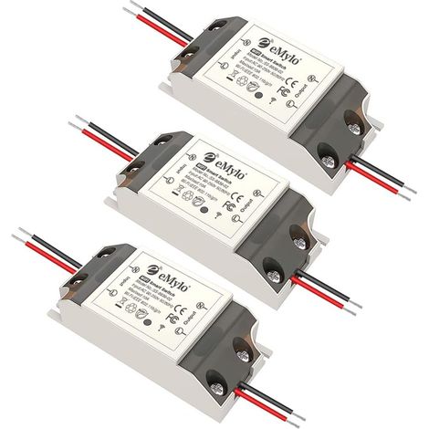 Lot de 3 interrupteurs Wi-Fi universels intelligents - Module relais sans fil - Télécommande - Minuterie intelligente - Commande vocale - Compatible avec Android iOS (1/5)