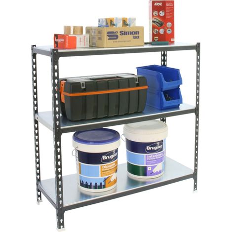 Simonrack Simonclick Plus Metallregal anthrazit weiß (1/2)