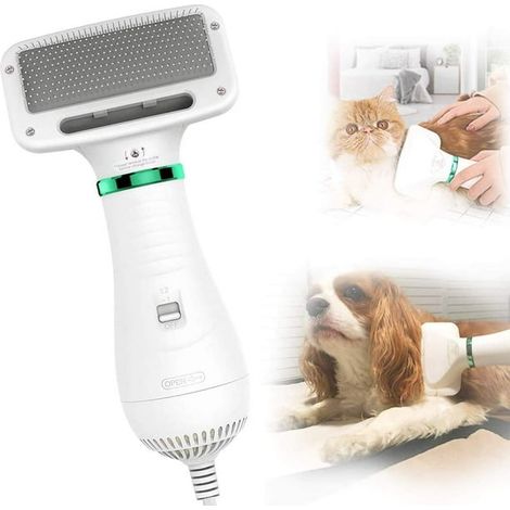 Sèche-cheveux pour chiens et chats, brosse de toilettage professionnelle, brosse lissante pour chiens et chats de taille moyenne (1/5)