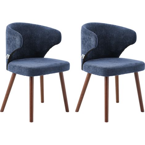 Set of 2 Upholstered Dining Chairs (1/4)