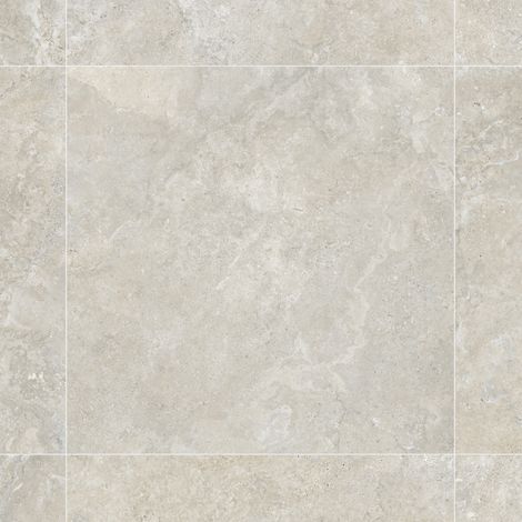 Carrelage effet Travertin Gris Beige 100x100x2 cm Castorel - Sol extérieur (vendu par carton de 1 m²) - RO'MA CARRELAGE (1/4)