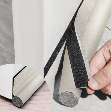 96cm Single Sided Bottom Cold Weather Seal with Self-Adhesive Seal, Air Flow and Noise Protection, Door Seal (White) (1/5)