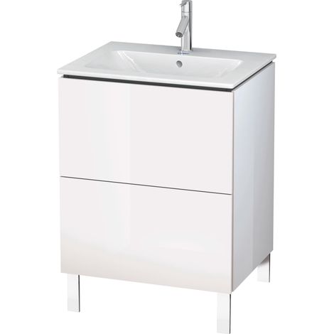 Duravit L-Cube bâti-support pour lavabo à poser, 2 tiroirs,