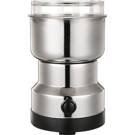 Macinacaffè elettrico da 300 ml – 4 lame in acciaio inox, macinatura fine e regolabile per chicchi di caffè, spezie e semi.