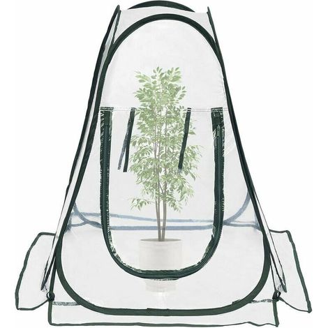 Serres de Culture en PVC pour intérieur ou extérieur Mini Serre de Jardin, Petite Couverture Portable pour Plantes de Jardin 70 x 70 x 80 cm (1/5)