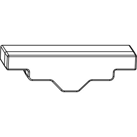 MACO Fiber-Therm Dichtungsstück für Fixflügel, silber (454882)