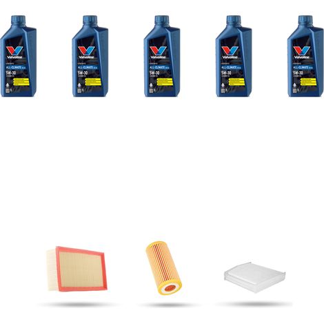 Kit tagliando 3 FILTRI e 5L OLIO compatibile con Audi Q5 (8RB) 2.0 tfsi 169kw dal 2015 (1/4)