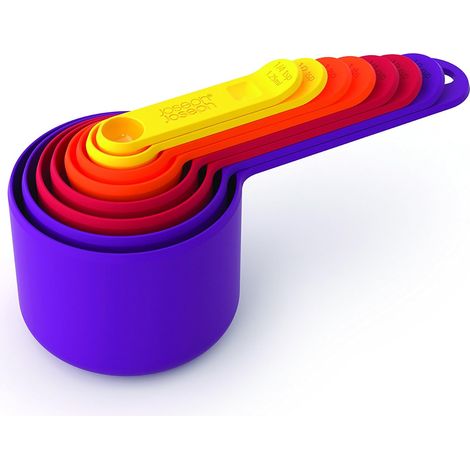 Juego de 8 cucharas medidoras Nest Measure Multicolor – Joseph Joseph  Tazas y cucharas apilables con asas encajables, aptas para lavavajillas