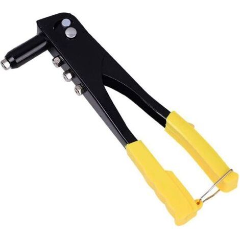 Nazalus-Vente chaude-Pince à riveter Pince à Riveter, Rivetage Manuel pour Pistolet à Riveter Aveugle, Pistolet à Rivets Aveugles Hautes Performances pour Métal, Bois et Plastique, 4 buses (2,4 mm, 3, (1/5)
