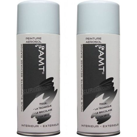 Bombe de Peinture - AMT - Banquise - 330ml - Lot de 2 - Acrylique Intérieur/Extérieur (1/2)