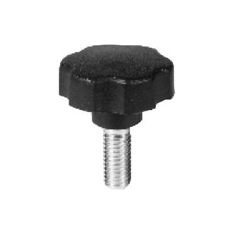 VOLANTINO CON GAMBO M8X40X20 MM NERO