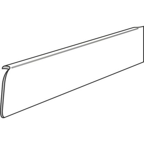 Profil plan de travail aluminium gris 28 mm x 670 mm rayon 911 mm protection et finition bordure (1/2)