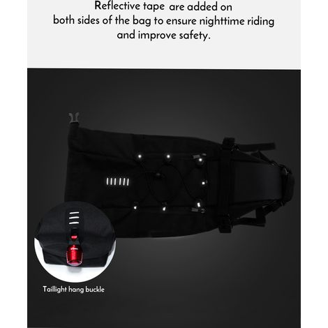 Sac de selle de vélo 3-10L, grande capacité, route de montagne, vtt, sac arrière de vélo, sac de rangement sous le siège (1/5)