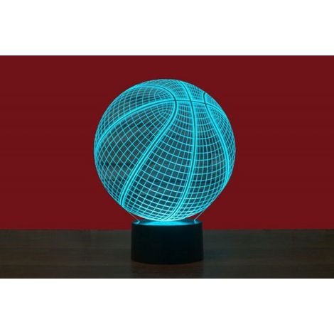 Lampe de nuit 3D basket-ball, cadeau d'anniversaire, 1 pièce