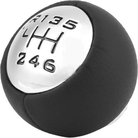 Pommeau de Levier de Vitesses Voiture ABS 6 Vitesses Pommeau de Levier de Vitesses, Levier de Vitesse Levier de Vitesse Tête Adaptateur pour 307 308 3008 407 5008 807 C3 C4 C8 (1/5)