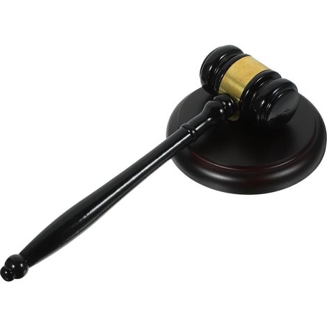 1 Ensemble Marteau d'enchères Marteau des juges Juge Marteau Bureau Depuis Avocat Juge Vente aux enchères Marteau marteaux de Cour Accessoire de Marteau en Bois (1/5)