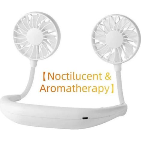 Mini Ventilateur Suspendu - USB - 3 Vitesses - Pour Activités En Plein Air - 190x230x30mm - 180g