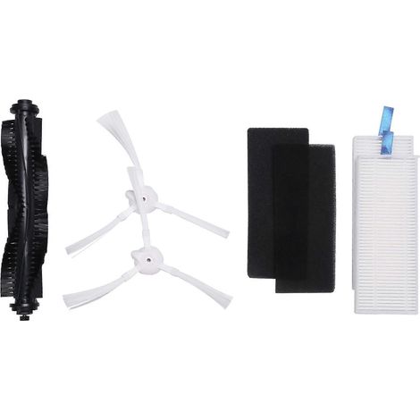 Pièces de rechange pour aspirateur robot 360 S6 : brosses latérales, filtre HEPA et brosse principale (lot de 5). (1/4)