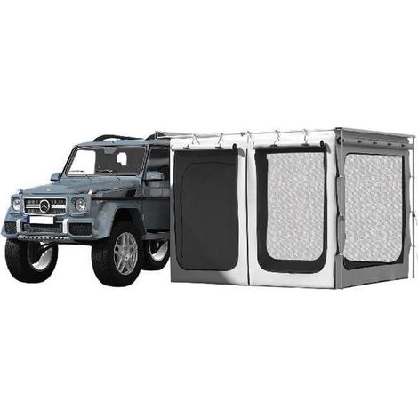 Accessoire de Salle d'auvent de Voiture 300D Oxford Tente de Camping avec Plancher en PVC abri d'extension Robuste for SUV Tente Overland Gear (Color : 8.2ft x 6.5ft, Size : 1 UK) (1/5)