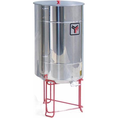Maturatore inox 250 kg per miele a scarico totale
