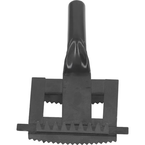 Peigne de toilettage pour bétail, brosse en métal pour soulager les démangeaisons, poils de vache, outils de toilettage avec poignée souple, noir (1/5)