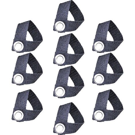 Boucles pour arceaux de tente, un accessoire indispensable pour le camping en plein air, kit d'outils de fixation portable de 10 pièces. (1/5)