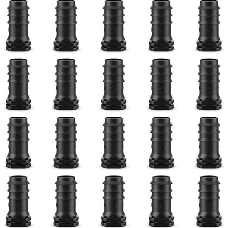 20 Pièces Bouchon 16mm, Bouchon Goutte à Goutte, Bouchon Tuyau Arrosage 16mm, Raccord Irrigation 16mm, Accessoire Irrigation Goutte à Goutte - avec Ardillon pour Jardin et Serre (1/5)