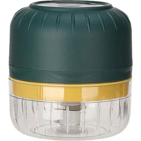 Lntyq Mini hachoir à viande électrique USB sans 100 ml - Presse à ail - Hachoir à légumes - Hachoir de cuisine - Vert，18.818.89.5cm