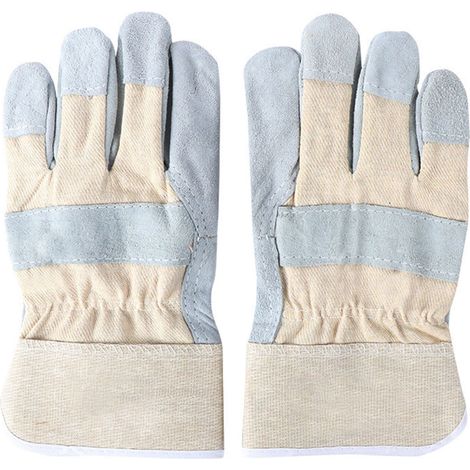 Gants de soudeur antidérapants ignifuges résistants à la chaleur en cuir de vache, pour soudage et traitement de matériel (1/5)